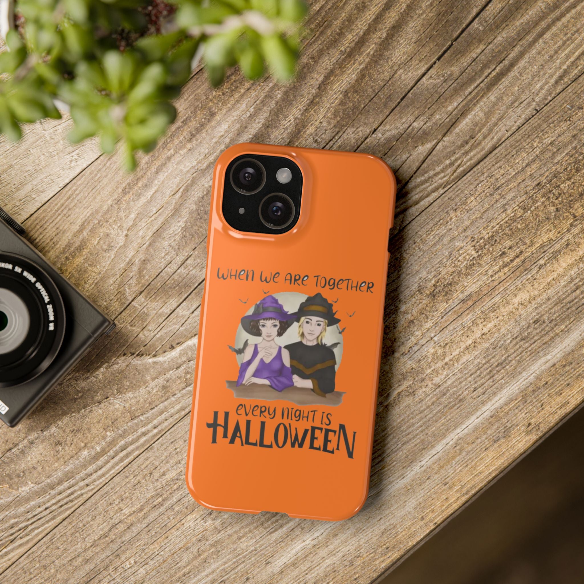 When we are together every night is Halloween | Slim Phone Cases
